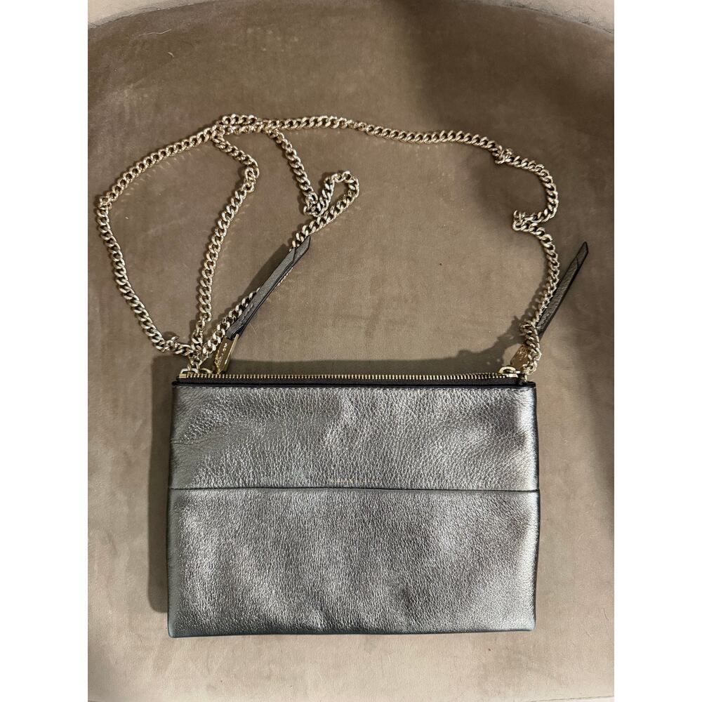 Coach Metallic Taupe Crossbody Purse